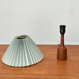 Danish modern teak table lamp from the mid-century, 1960s.