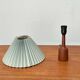 Danish modern teak table lamp from the mid-century, 1960s.