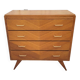 Vintage chest of drawers from the 70s with compass feet