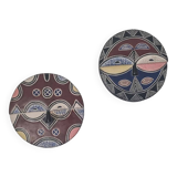 2 masques Africains Téké / Batéké