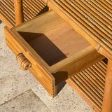 Pair of Bamboo Bedside Tables - Circa 1970