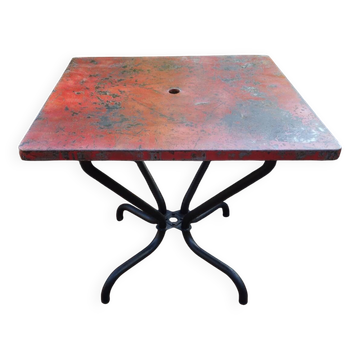 Bistro table Tolix vintage/industrial red