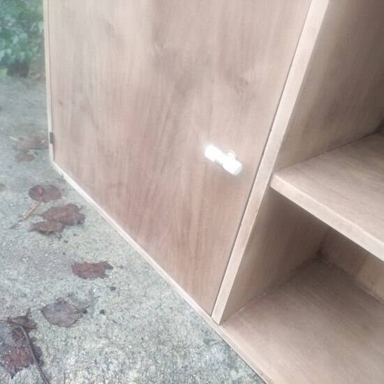 Small asymmetrical Art Deco piece of furniture