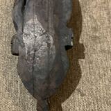 African mask 19cm hand carved tribal statuette wood Baoulé Ivory Coast Vintage old