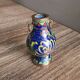 Mini vase de vitrine en émail cloisonné chinois