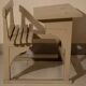Old desk double wooden school desk