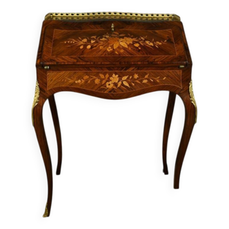 Small Rosewood Lady's Desk, Louis XV Style – Part 2 of the 19th Century