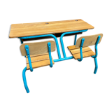 School desk school desk vintage bench