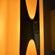 Pair of Loewy wall lights for Hilton, brass and Perspex, France 1965
