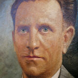 Portrait huile sur toile