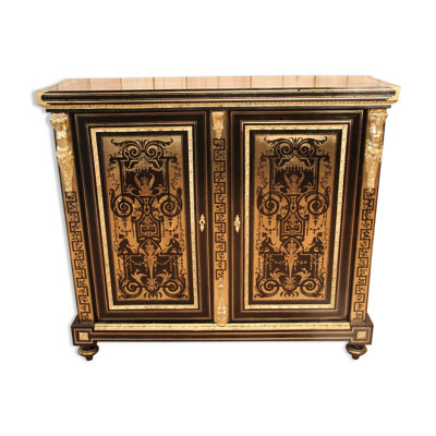 Buffet a hauteur d'appui en marqueterie boulle