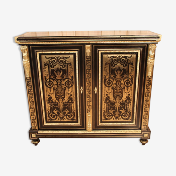 Buffet a height of support in marquetry boulle