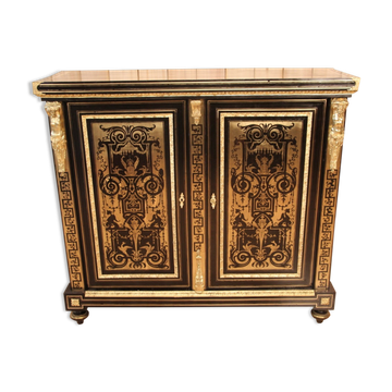 Buffet a hauteur d'appui en marqueterie boulle