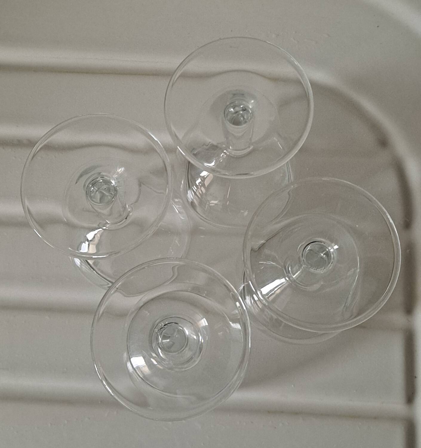 Set of bistro wine glasses