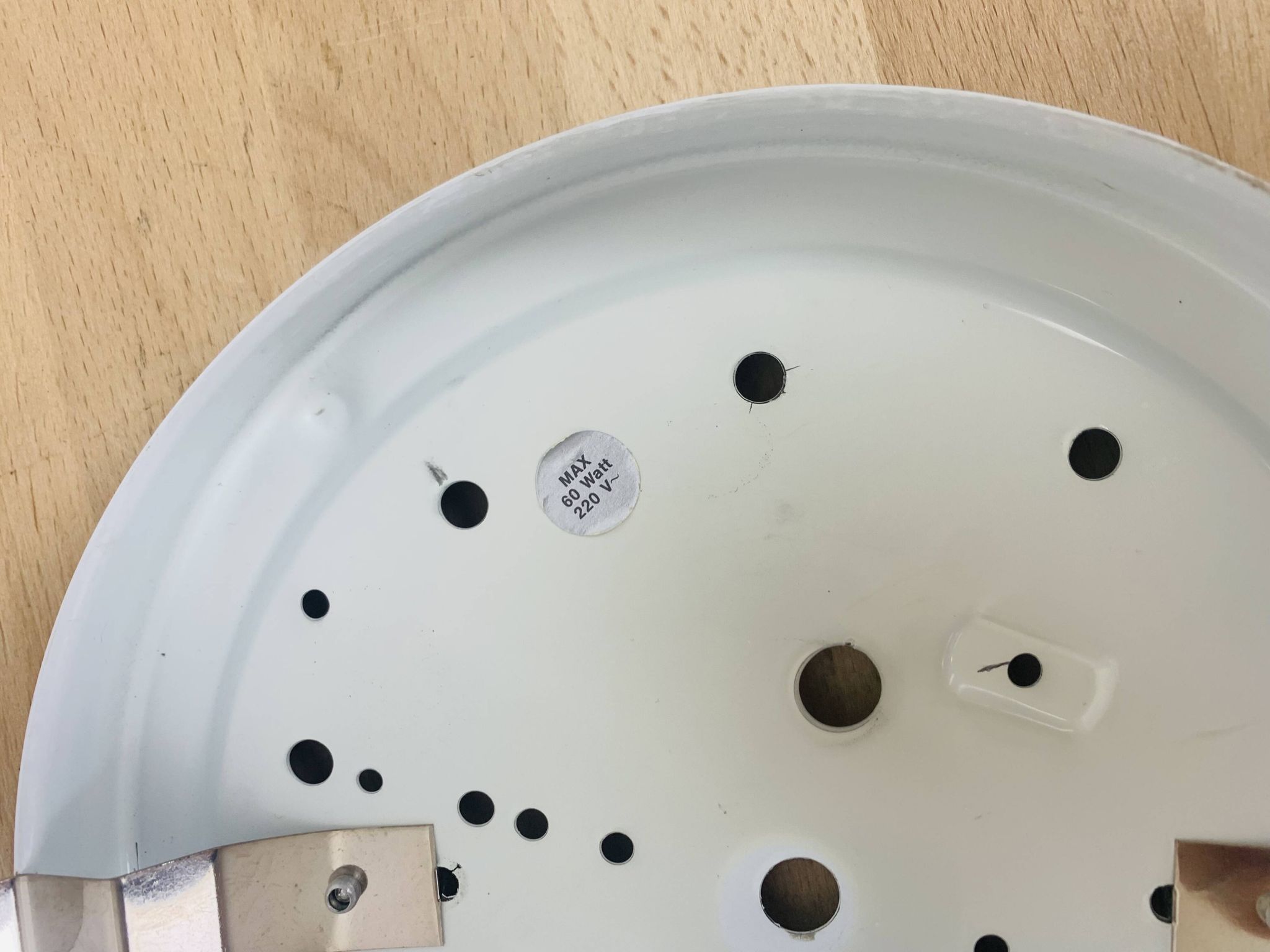 Pair of speckled glass ball wall lights from Vianne, half sphere