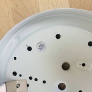 Pair of speckled glass ball wall lights from Vianne, half sphere