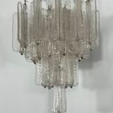 Pair of Murano glass chandeliers by Toni Zuccheri for Venini