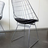 Four vintage SM05 chairs chromed by Cees Braakman for Pastoe, 1960-70