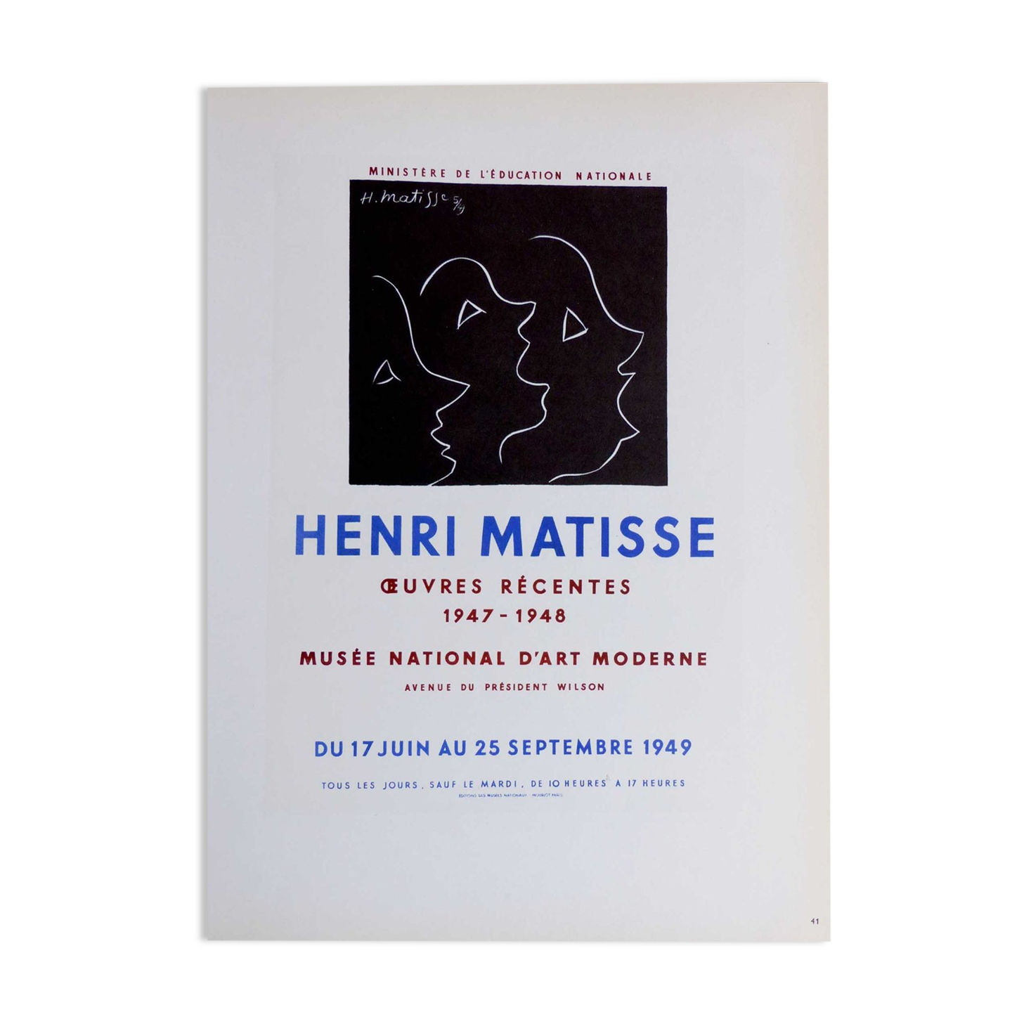 Lithograph Henri Matisse 1959