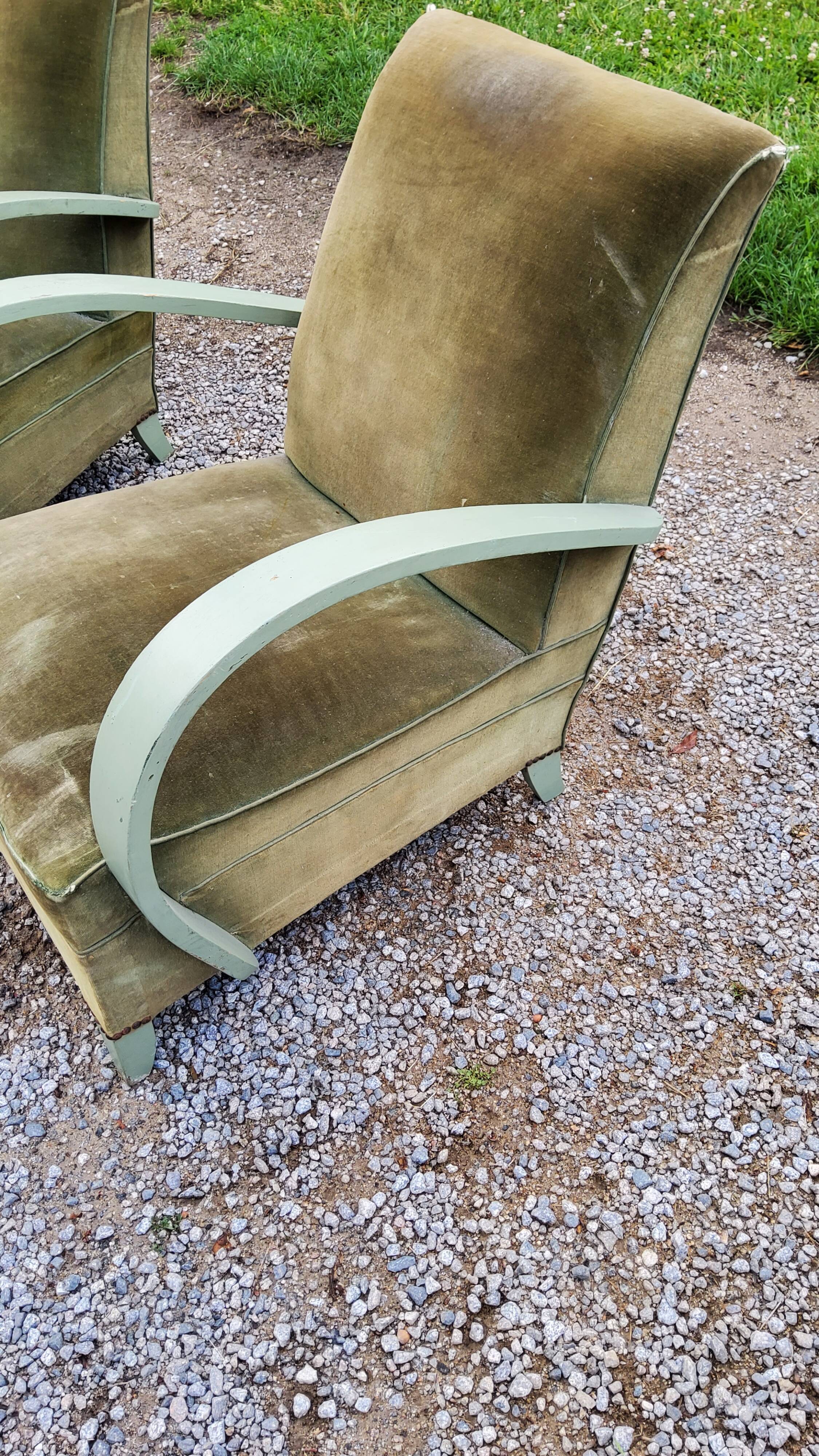 Pair of armchairs from the 30s/50s