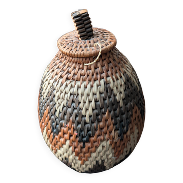Traditional Zulu herb basket