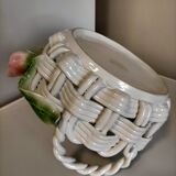 Braided ceramic dish