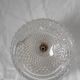 Vintage Limburg a610 gold textured diamond point glass ceiling light 1960s 1970s