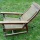Fauteuil colonial avec repose pieds