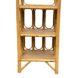 Small rattan bookcase bedside cabinet