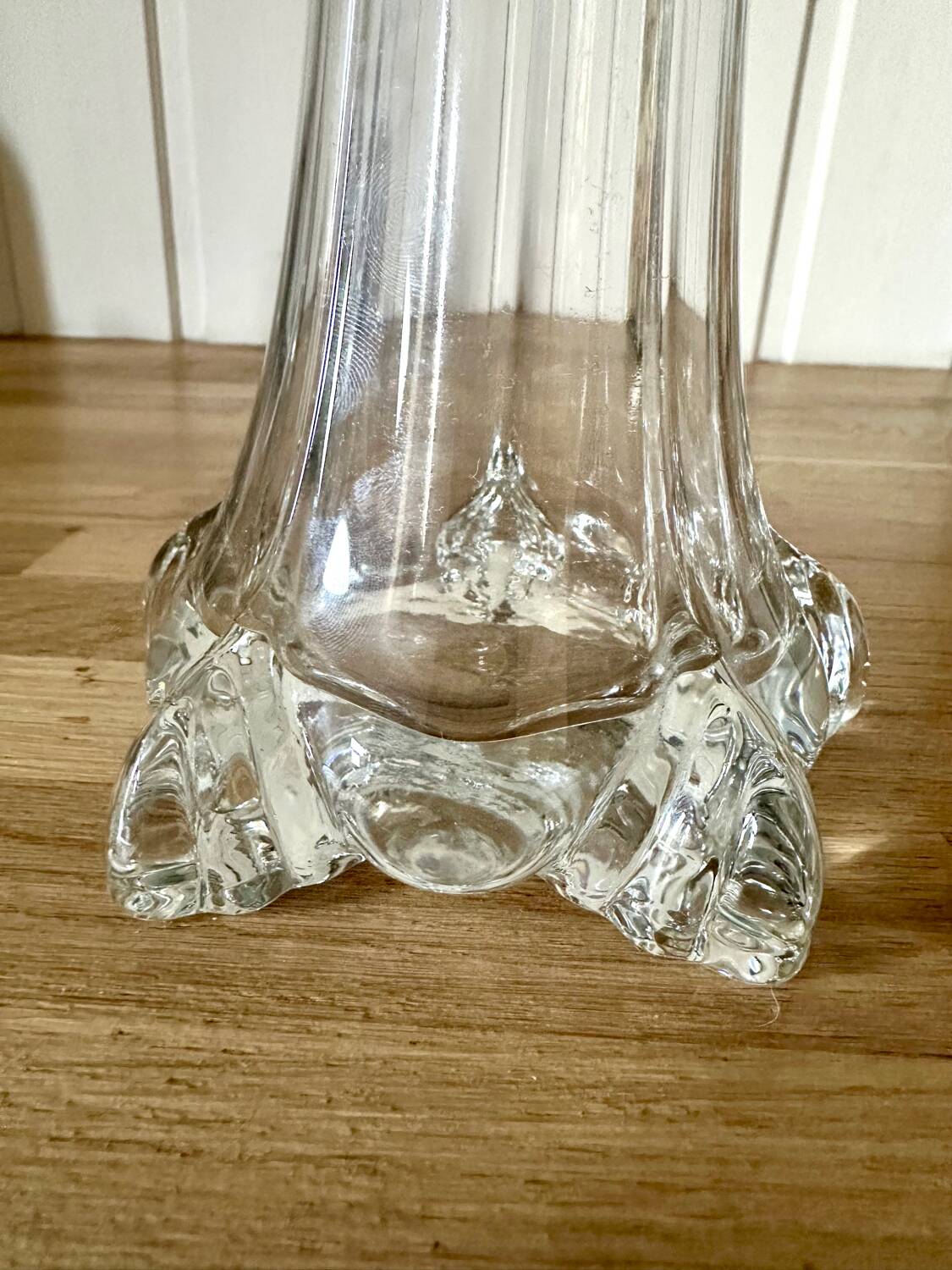 Large art nouveau glass soliflore