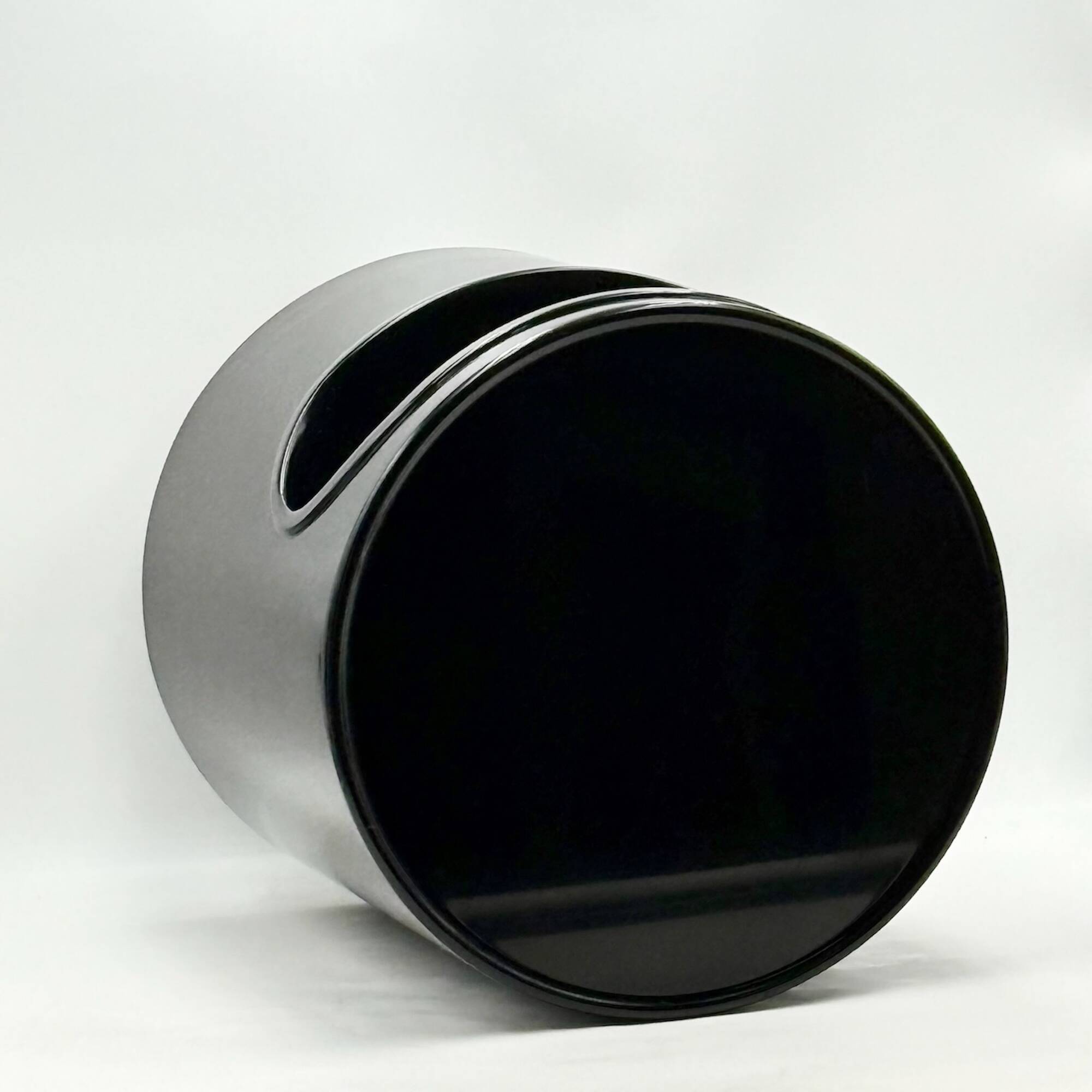 Pair of Black Giano Vano Tables by Artemide Italy 1970s