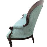 Mint blue vintage baroque canapé