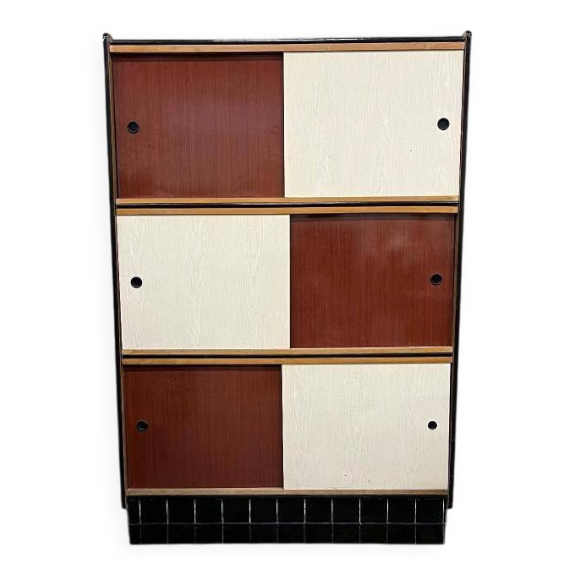 Vintage kewlox kast met schuifdeuren jaren 70