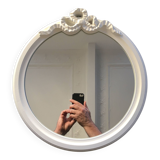 White ribbon mirror