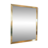 Miroir Italien laiton et verre fumé - 90x70cm