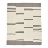 Beige & Gray Ethnic Kilim Rug, 225x276Cm