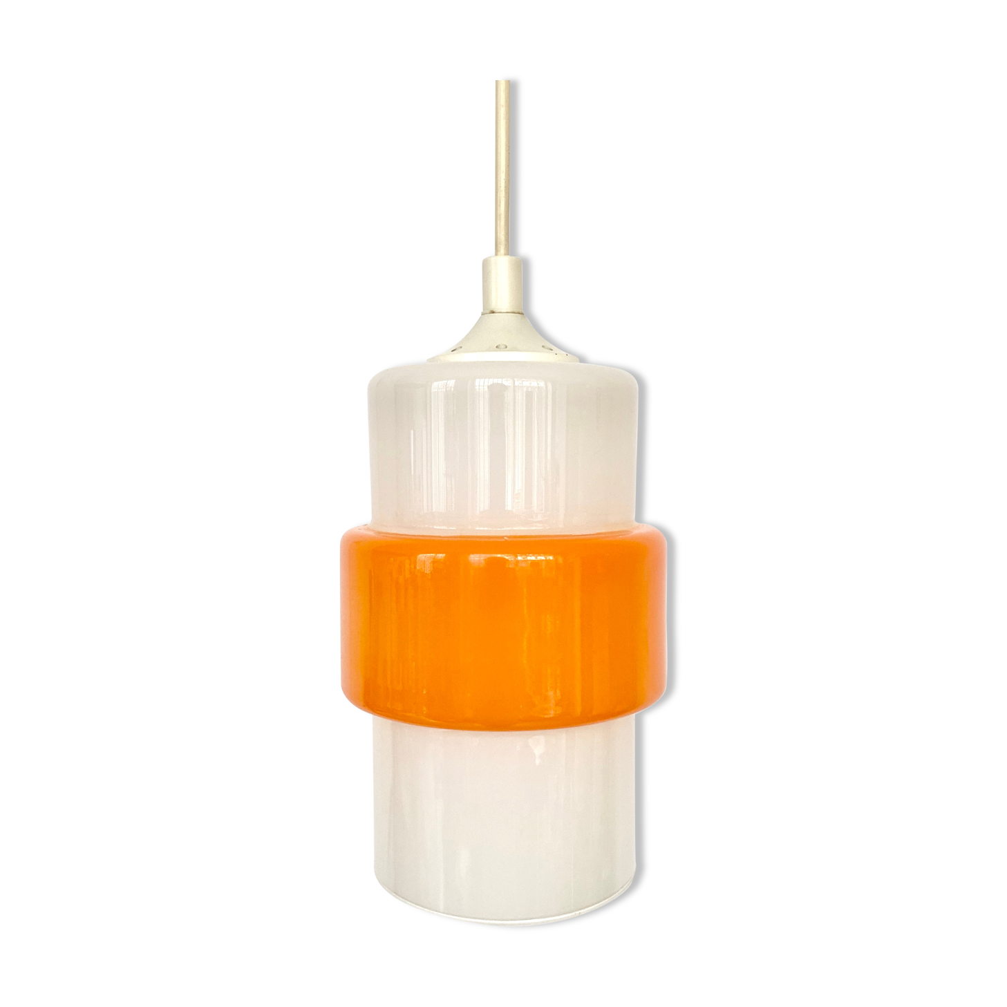 Vintage opaline pendant lamp 70