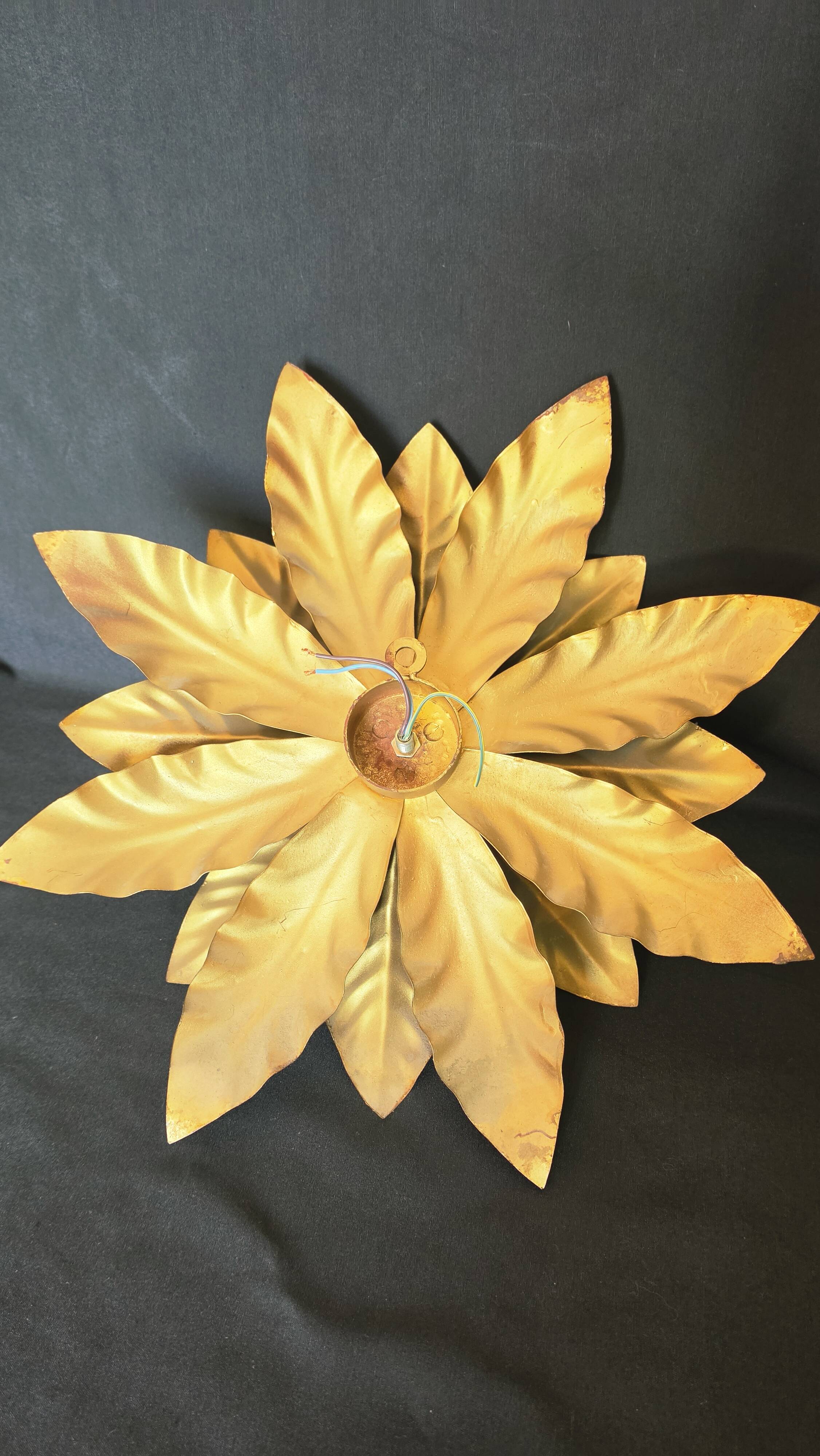 Vintage wall light "Sun and Flower" in the style of Banci Firenze (1960s)