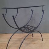 Metal and glass console