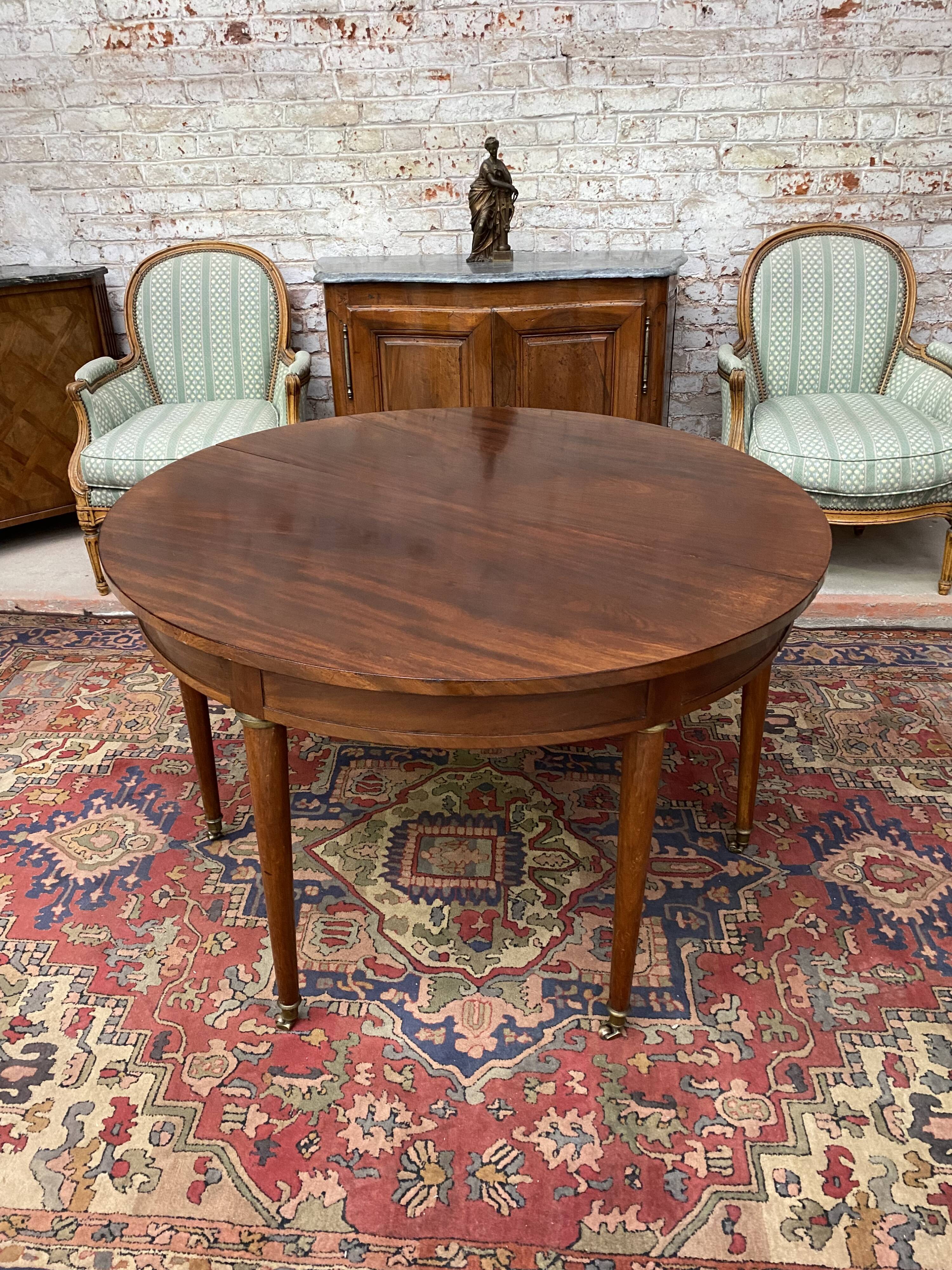 Mahogany Dining Room Table Period Louis XVI XVIII Eme Century