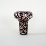 Glass leopard print vase, Italian design, 1970s, made in Italy
