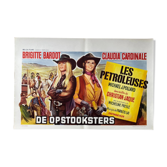 Affiche cinéma originale "Les Pétroleuses" Brigitte Bardot, Claudia Cardinale 1971