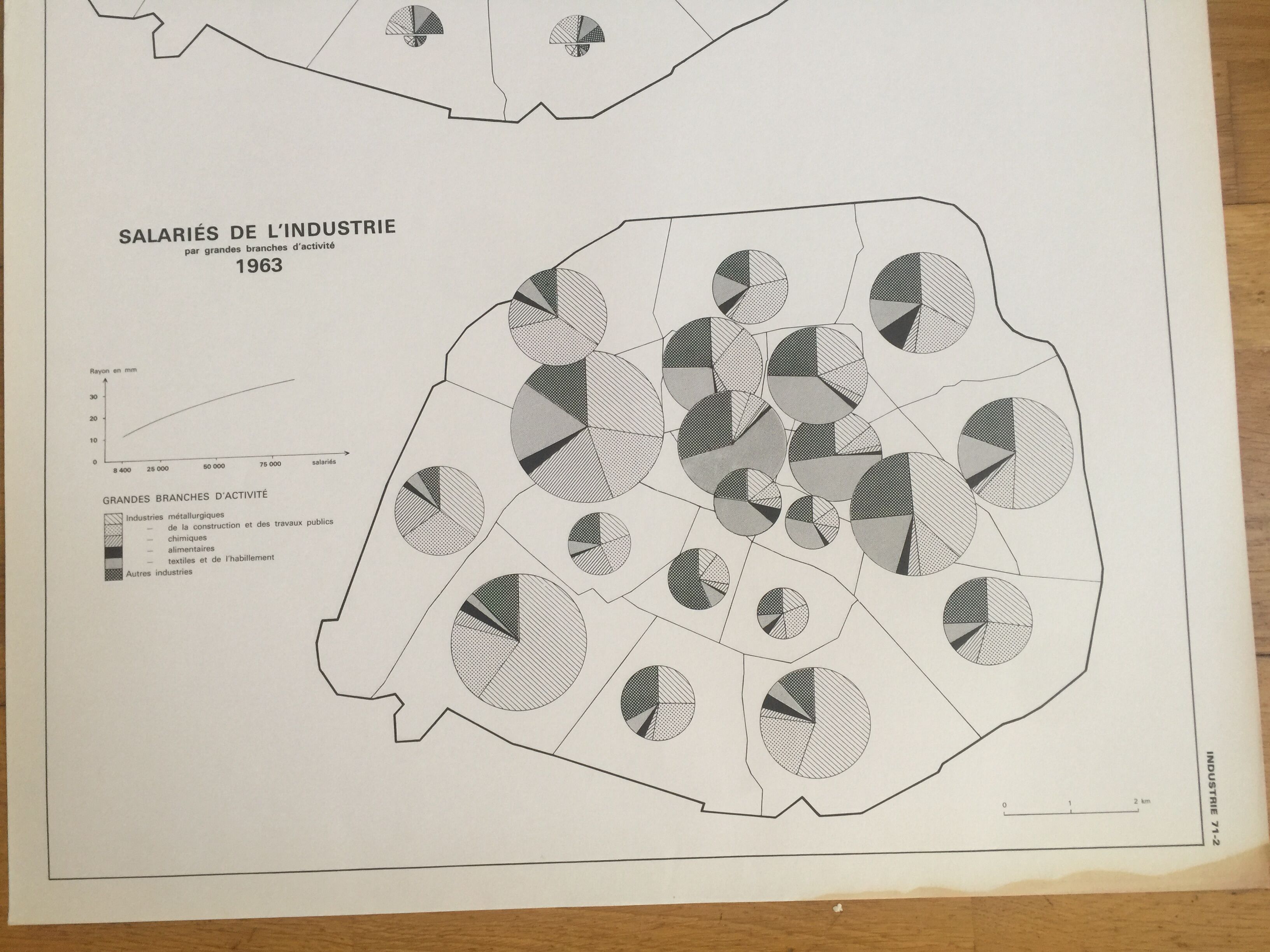 Vintage Paris map 1963