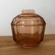 Old sugar bowl or pink glass sweet jar