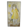 Edith Ferullo, Girl with Yellow Dress, Acrylic on Wood, 1960s