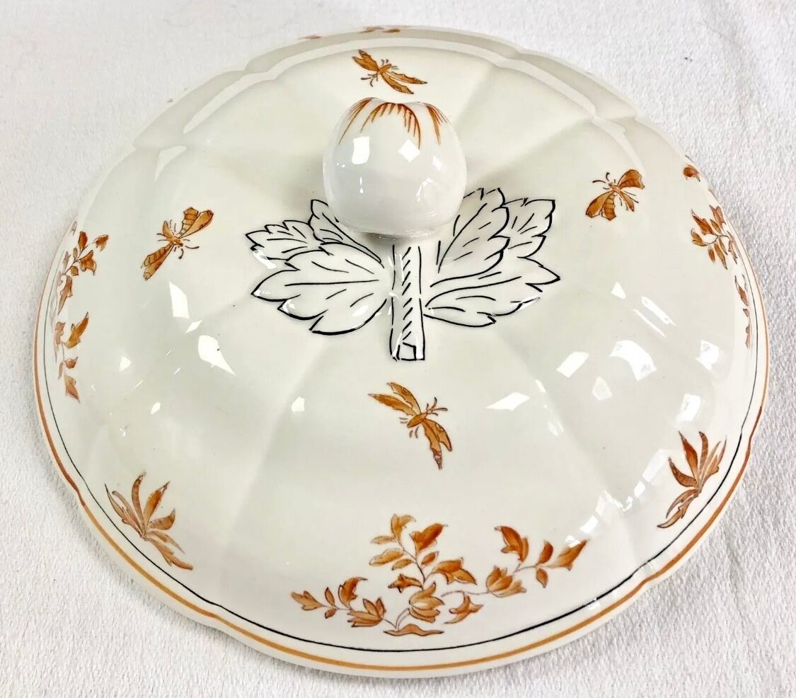 Ancienne soupière légumier Longchamp décor Moustiers  Olérys