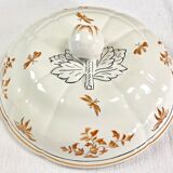 Old Longchamp vegetable soup tureen with Moustiers Olérys decor