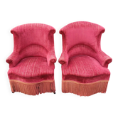 Paire de Fauteuils Crapaud Napolèon III