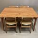 Extendable high table "Scandinavian Design" 1950.