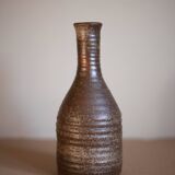 Vase en grès de l'abbaye de Fontgombault, vase décoratif, pot à fleurs, collection, 70's